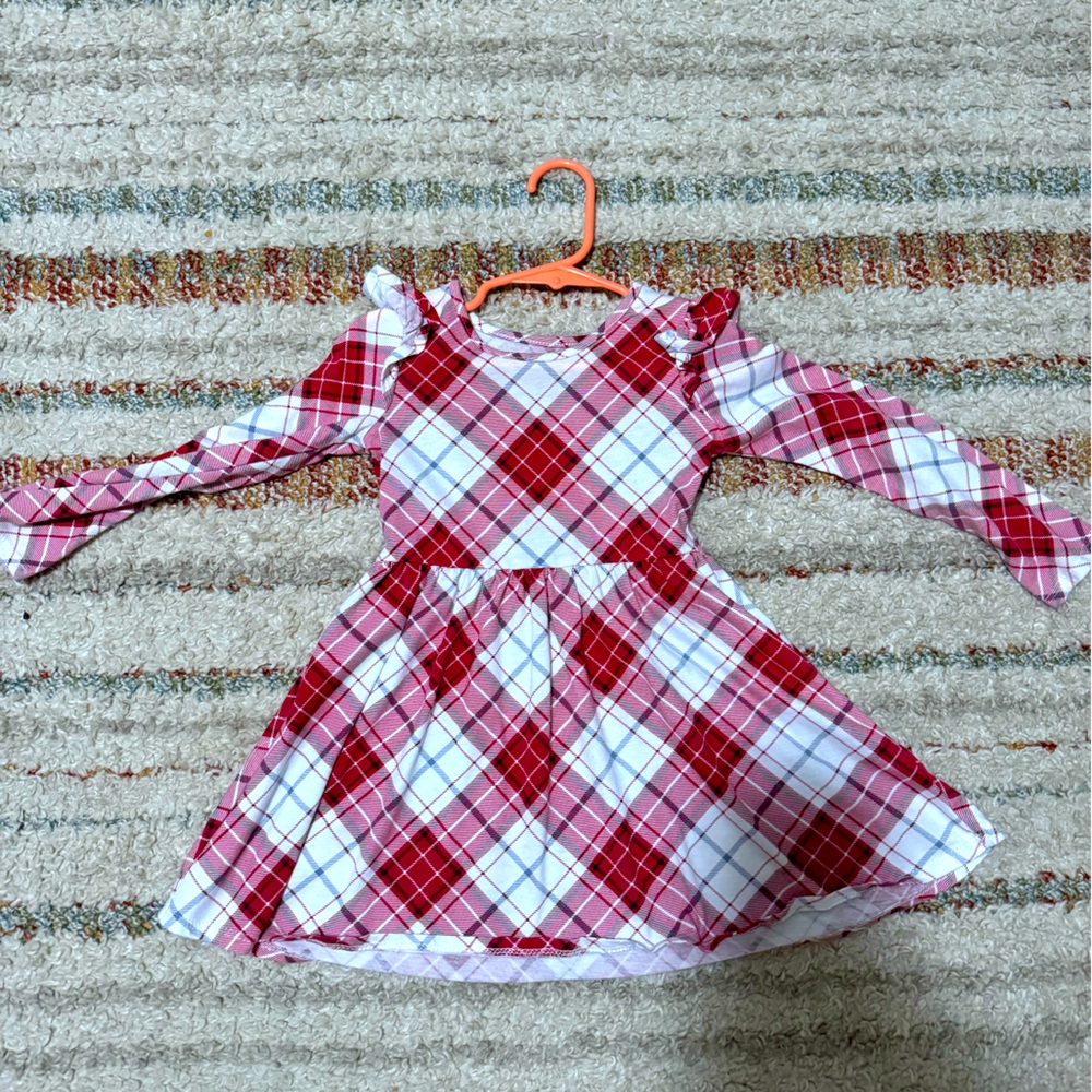 Red holiday long sleeve dress 3t The children’s place